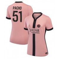 Paris Saint-Germain Willian Pacho #51 Tredjedrakt Dame 2024-25 Kortermet